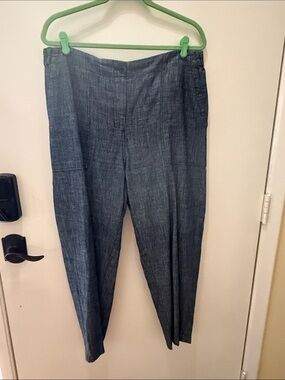 Women’s Eileen Fisher Chambray Casual Pants - Blue